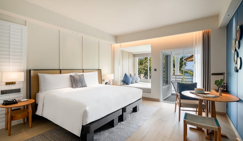 SAii Laguna Phuket Ocean View Balcony King Bed View